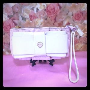Betsey Johnson bow Wristlet/ clutch